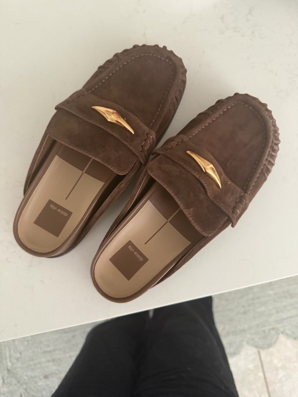 Dolce Vita Jodero Suede Mule Slide Flats